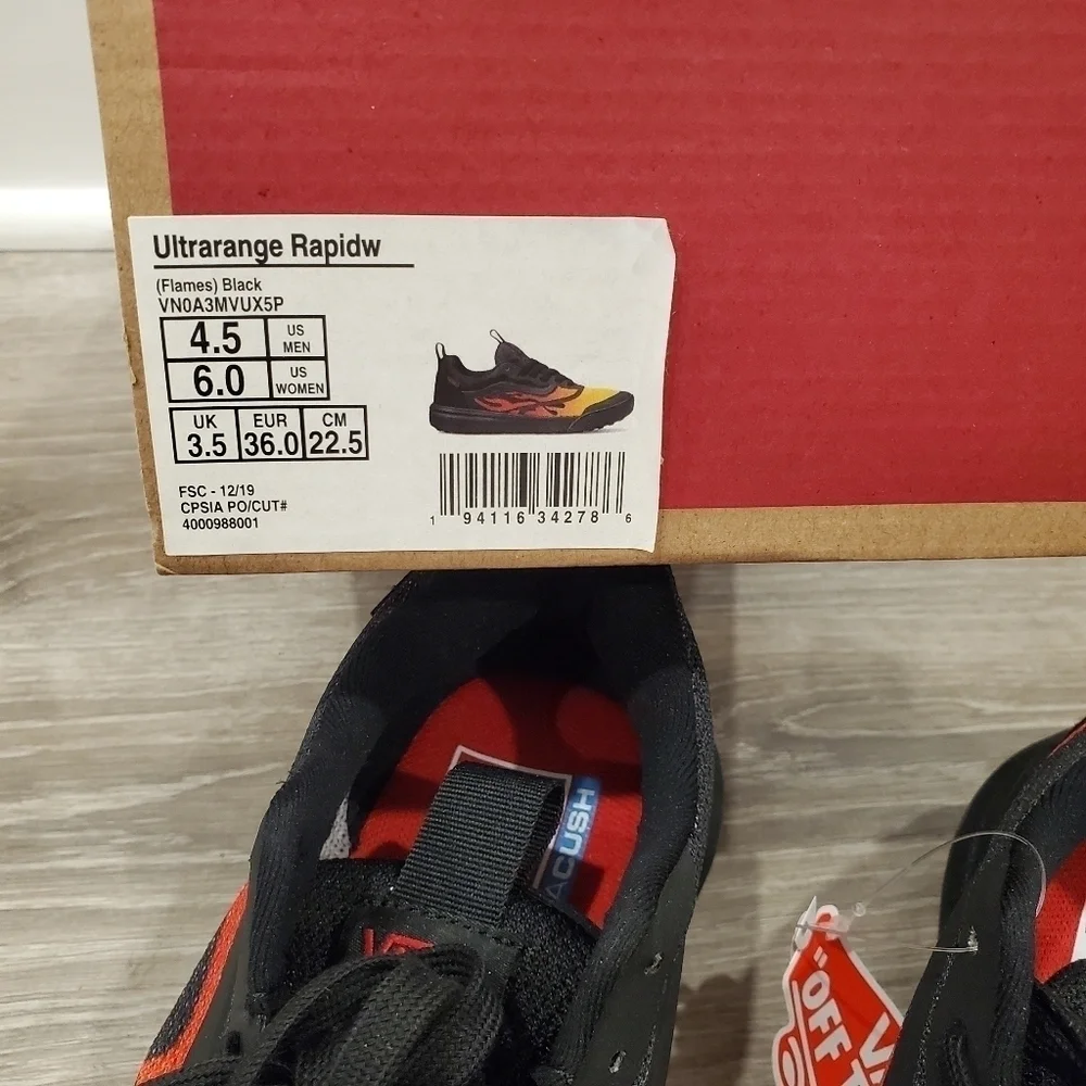 NEW Vans Ultrarange Rapidweld Flames Sneakers